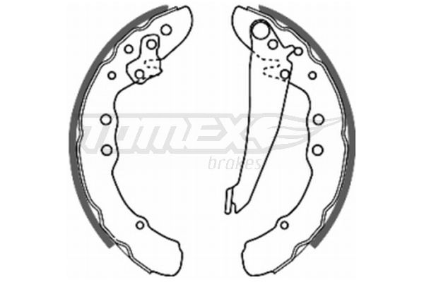 TOMEX BRAKES stabdžių trinkelių komplektas TX 20-70